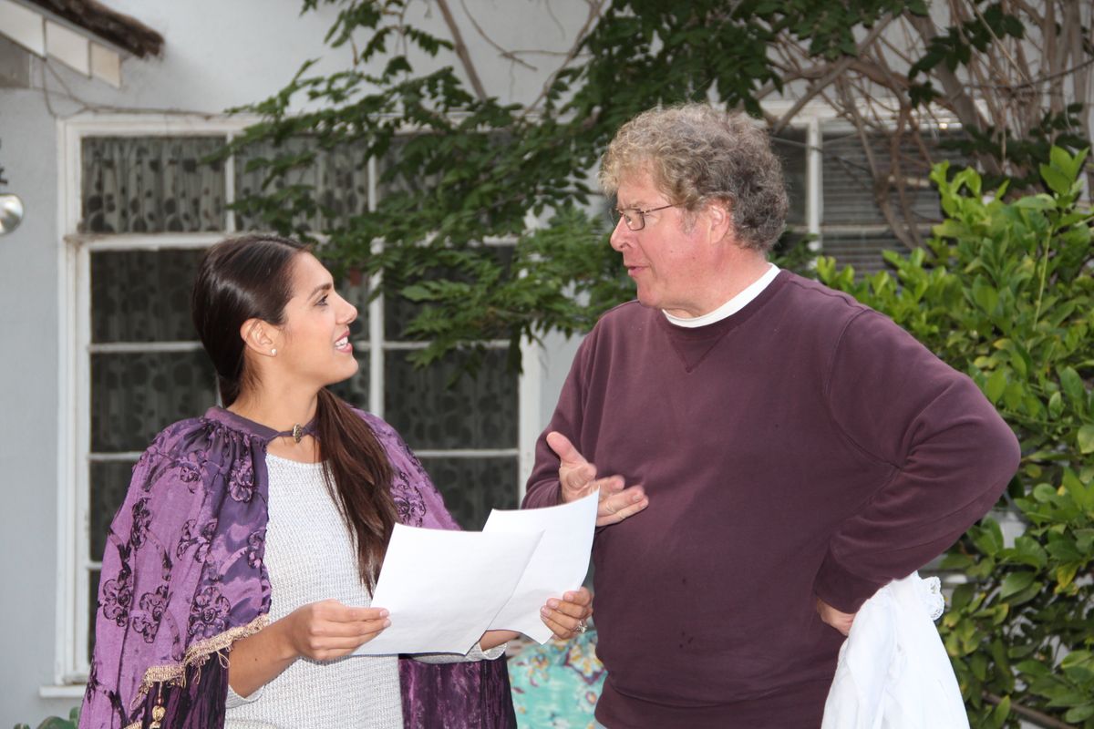 Actress Amy Urbina and playwright Richard Creese