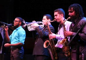 Thelonious Monk jazz students playing at Schoenberg Hall