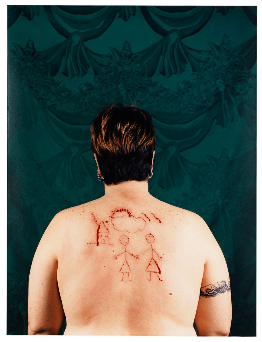 'Self-Portrait-Cutting, 1993' Catherine Opie