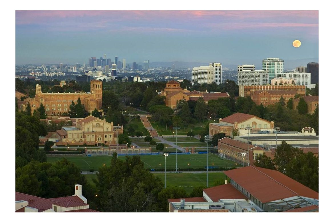 UCLA campus overhead view