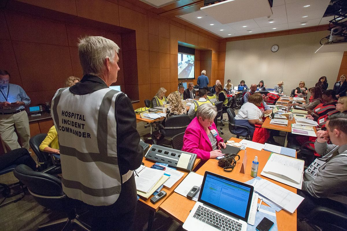 Disaster drill at Reagan UCLA Medical Center