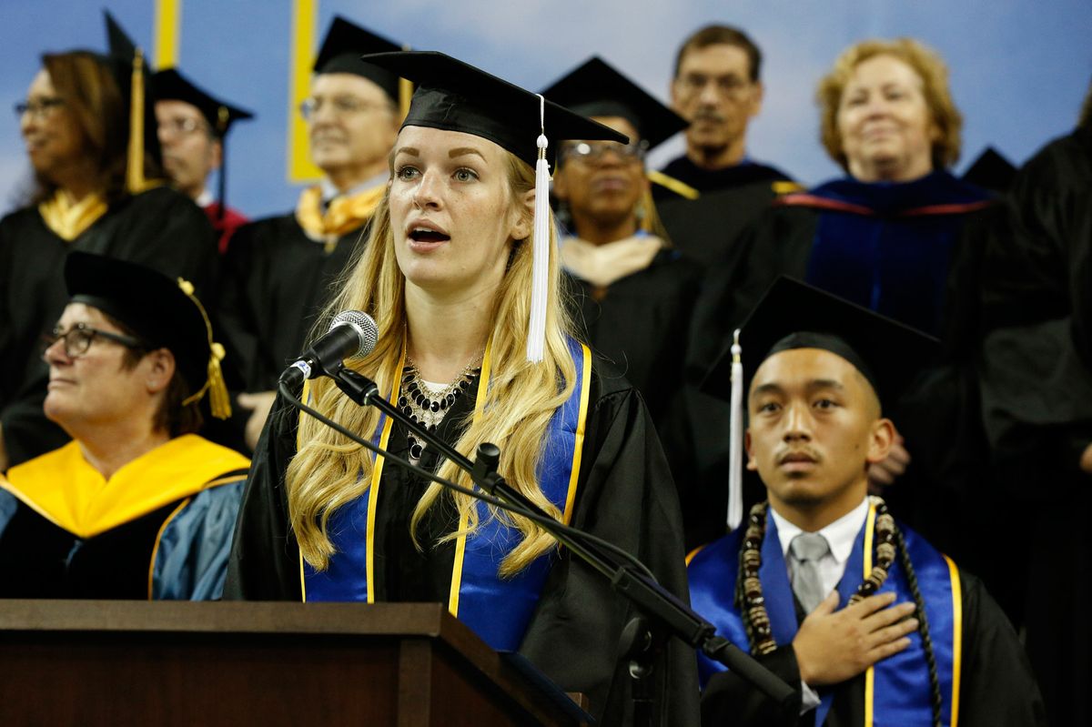 Emma Werderman at Commencement 2015