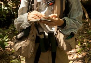 Susan Perry in the field