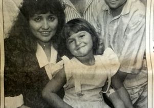 A newspaper clipping about Julie Hancock