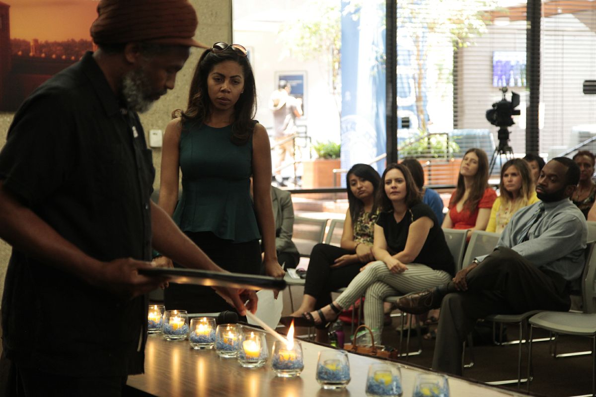 UCLA Charleston shooting vigil
