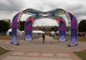 Special Olympics World Games staging in Wilson Plaza