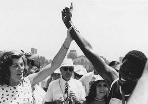  Eunice Kennedy Shriver at 1972 Special Olympics games at UCLA