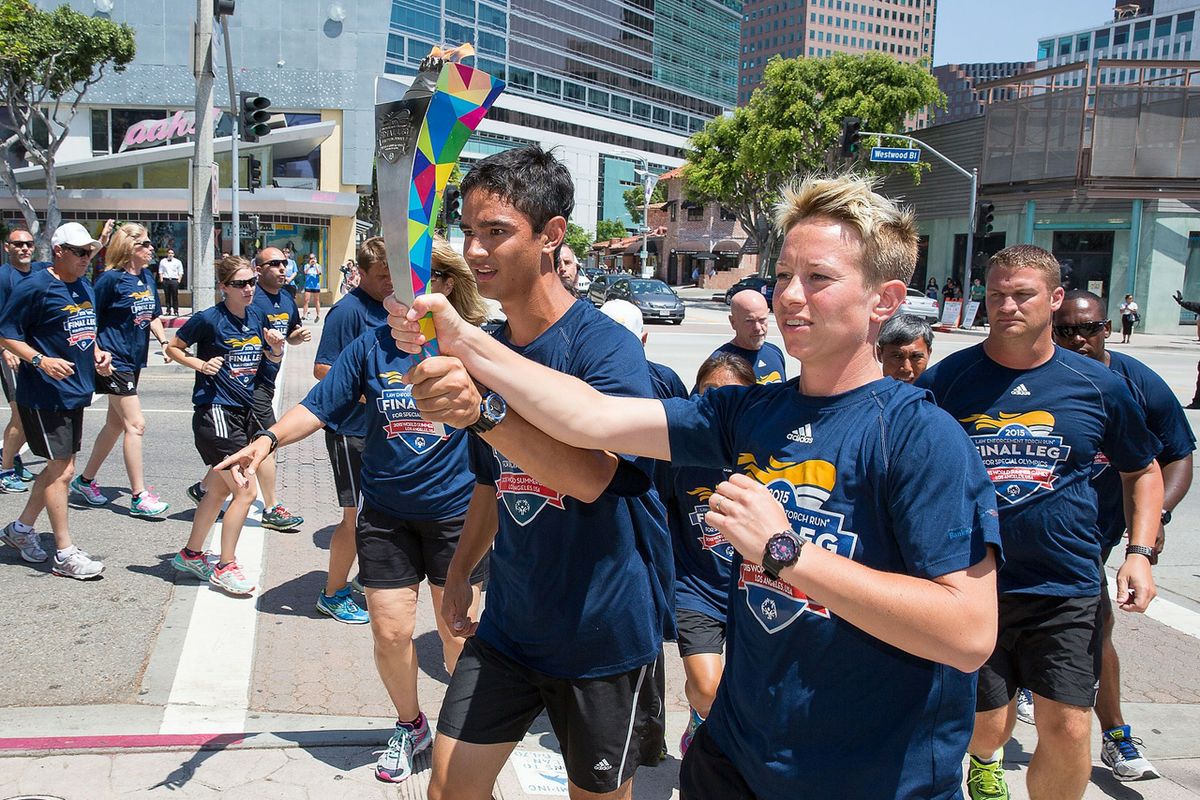 Special Olympics torch