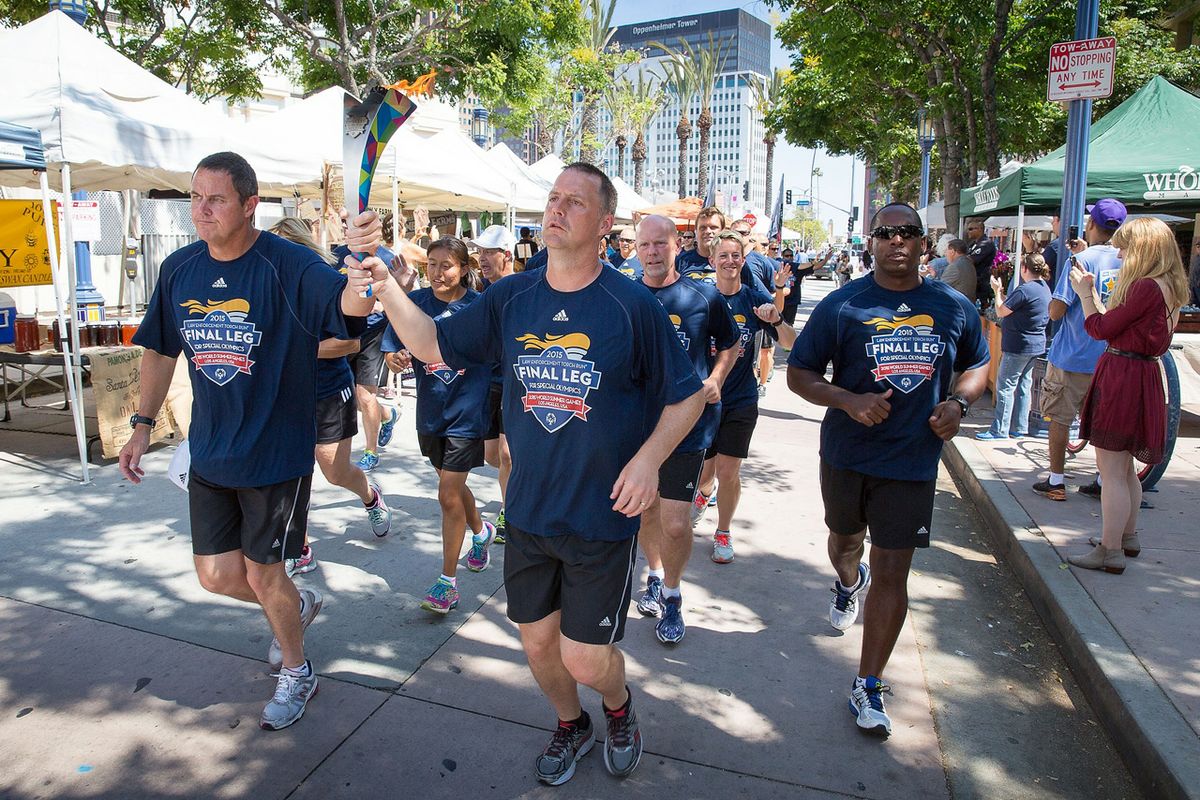 Special Olympics torch