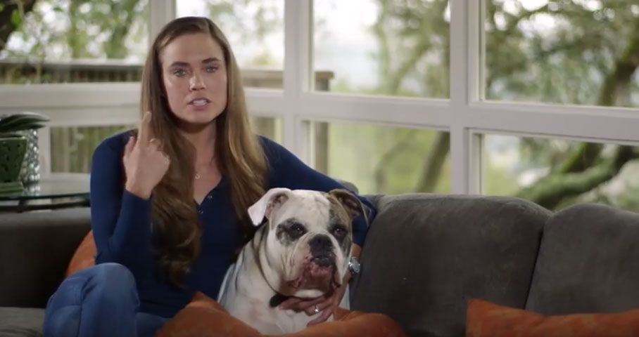 Natalie Coughlin and Dozer
