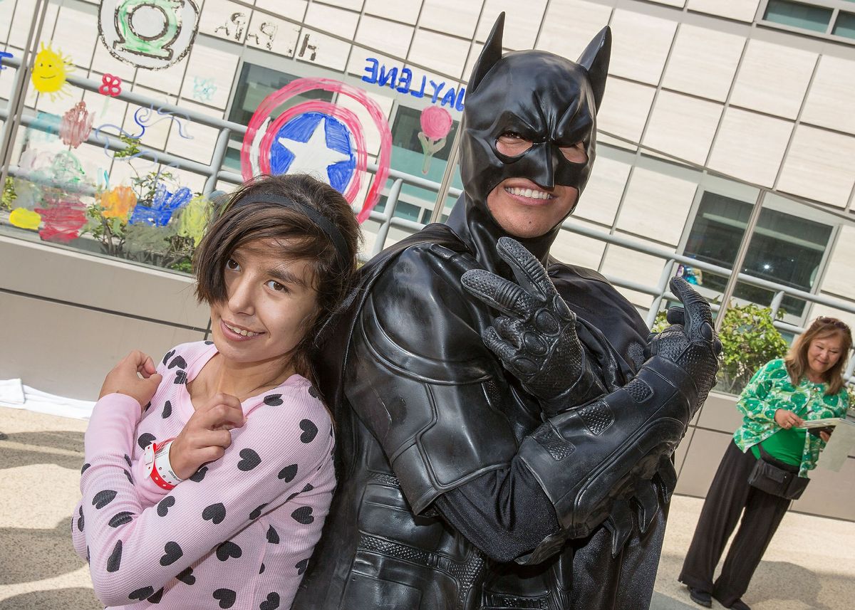 Young patient and Batman