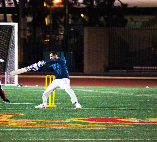 Yuvraj Talwar at bat