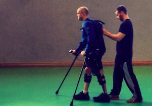 Mark Pollock taking steps