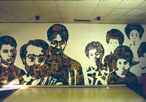 The Black Experience mural in Ackerman Union