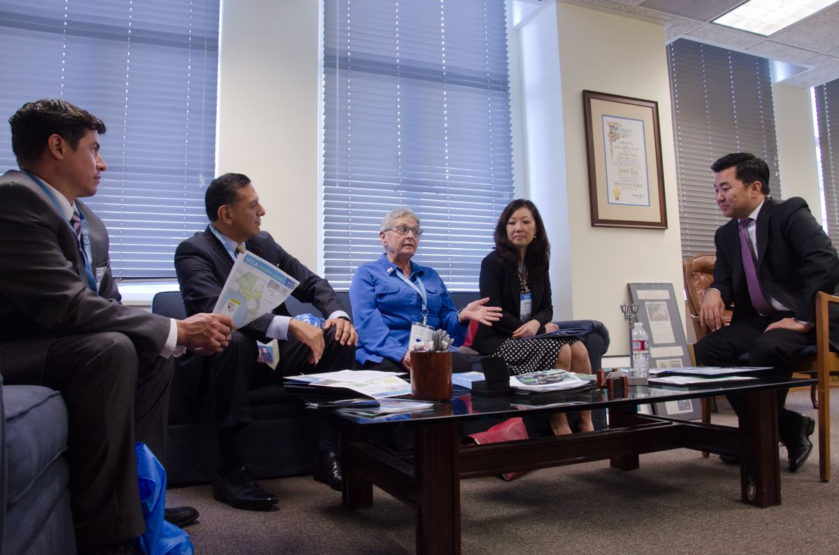 Delegates and City Councilman David Ryu