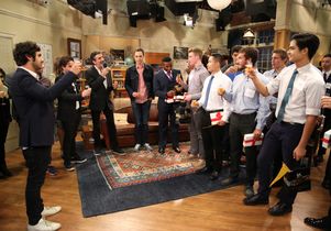 Toast by the cast and crew of "The Big Bang Theory"