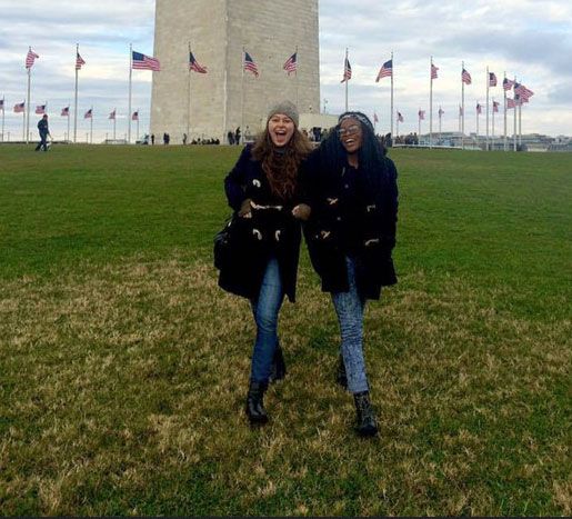 UCLA students Morgan Cadigan and Ifeoma Ekeomodi