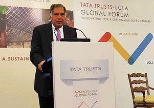 Ratan Tata at the UCLA Tata forum in India