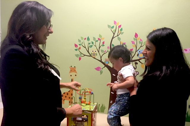 Parent coach in clinic