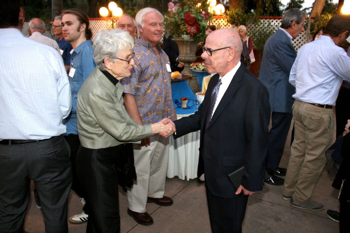 Henry Waxman, former U.S. representative, and an attendee at his talk