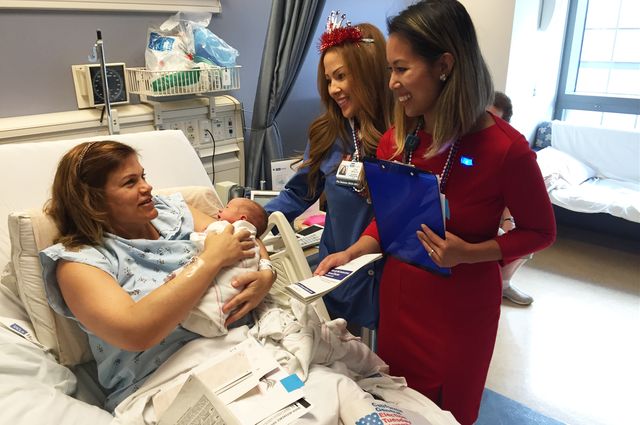 Lara Ibrahim, son George, Vita Depolito and Regina Nannos