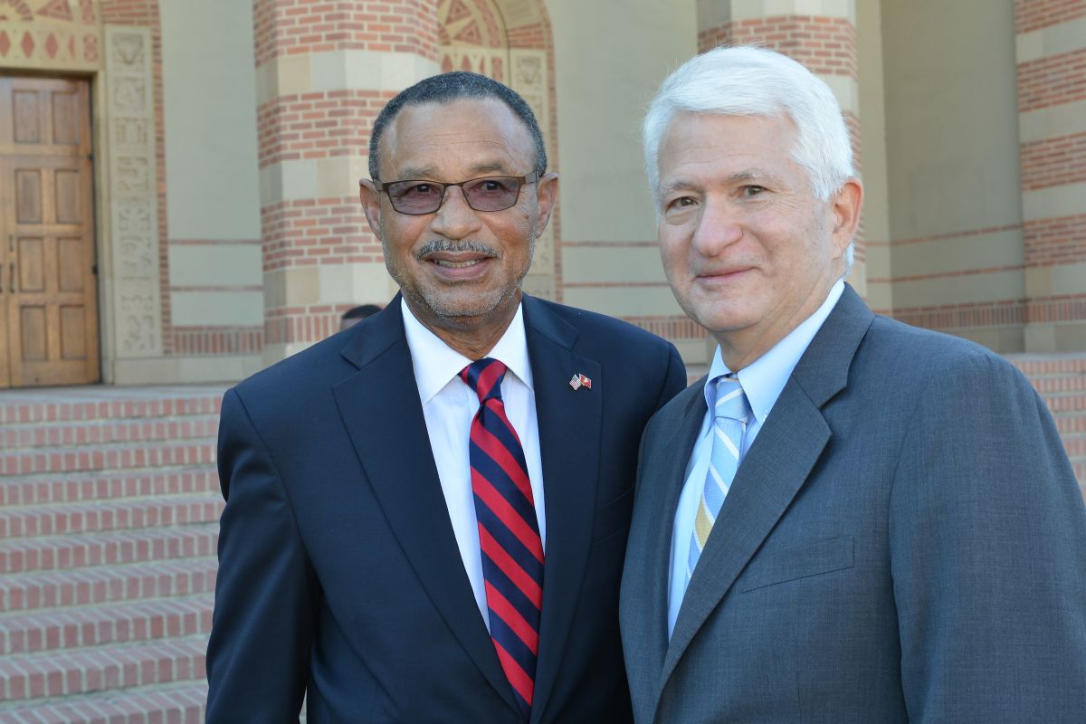 Johnnie Ashe and Gene Block