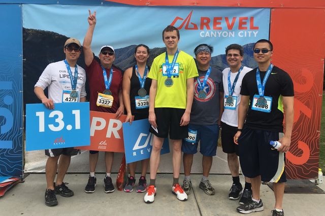 Howard Choi, Tony Flores, Stephanie Flores, Brian Bleakley, David Liem, Dr. Martin Cadeiras and Vincent Kyi