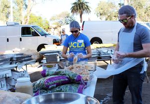 Bruin volunteers at the Westside Thanksgiving Community Dinner and Celebration