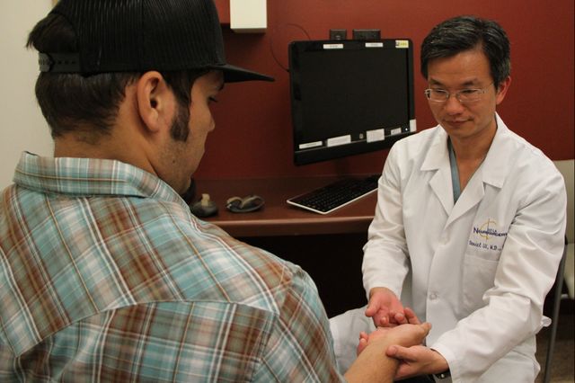 Brian Gomez with Dr. Daniel Lu