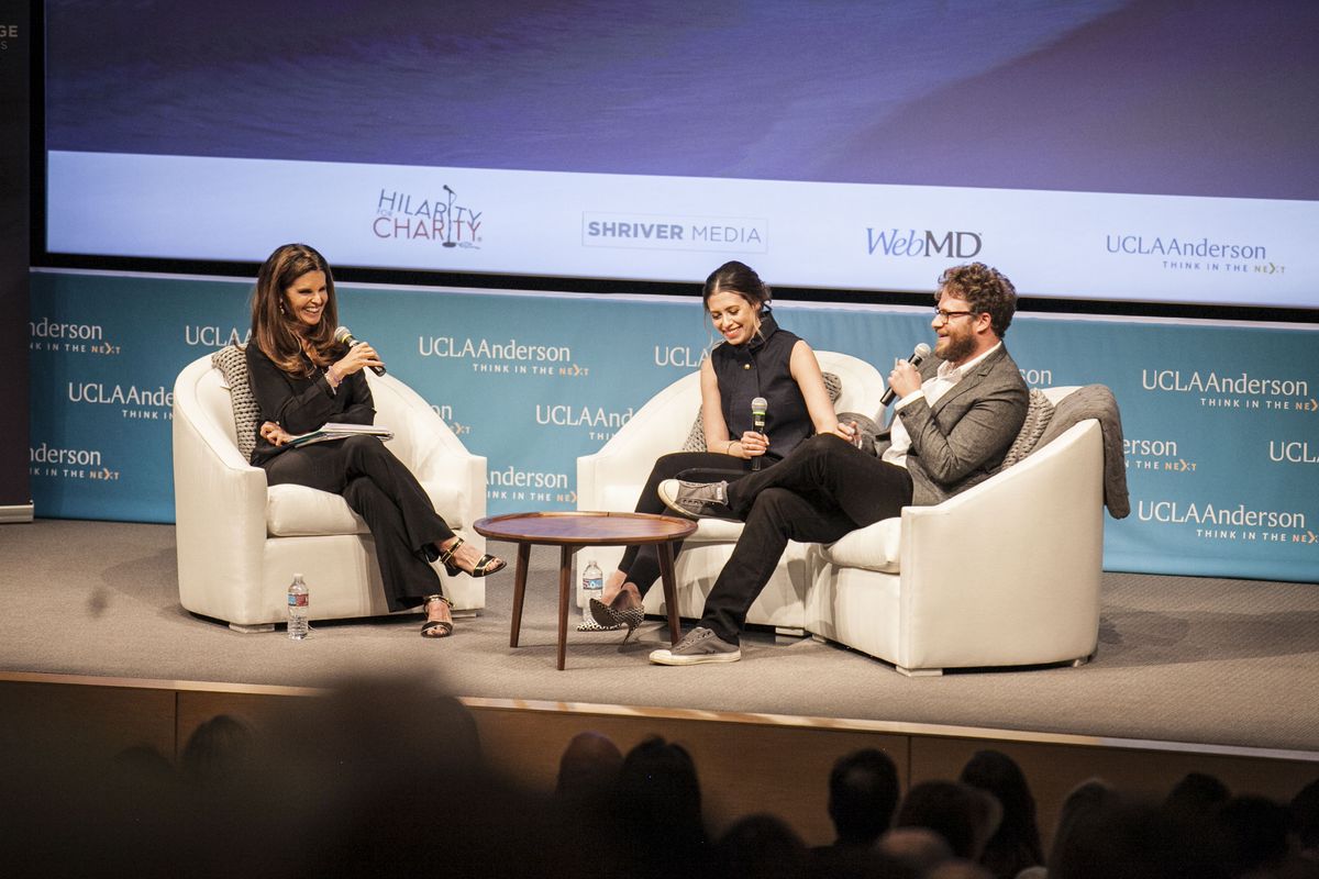 Maria Shriver, Lauren and Seth Rogen