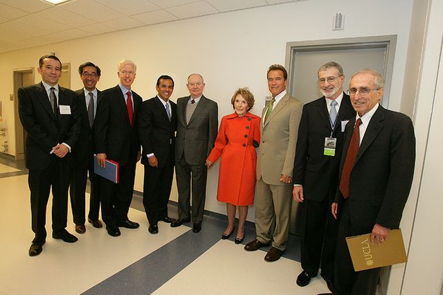 Nancy Reagan at hospital dedication