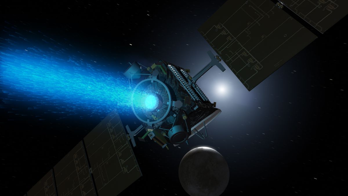 Artist’s conception of Dawn at Ceres