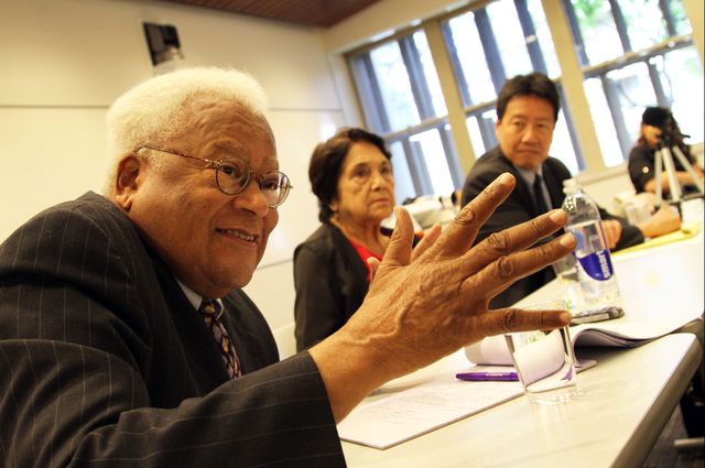 James Lawson Jr., Dolores Huerta and Kent Wong