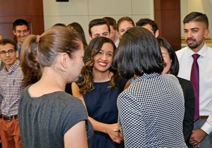 UCLA students and National Security Advisor Susan Rice