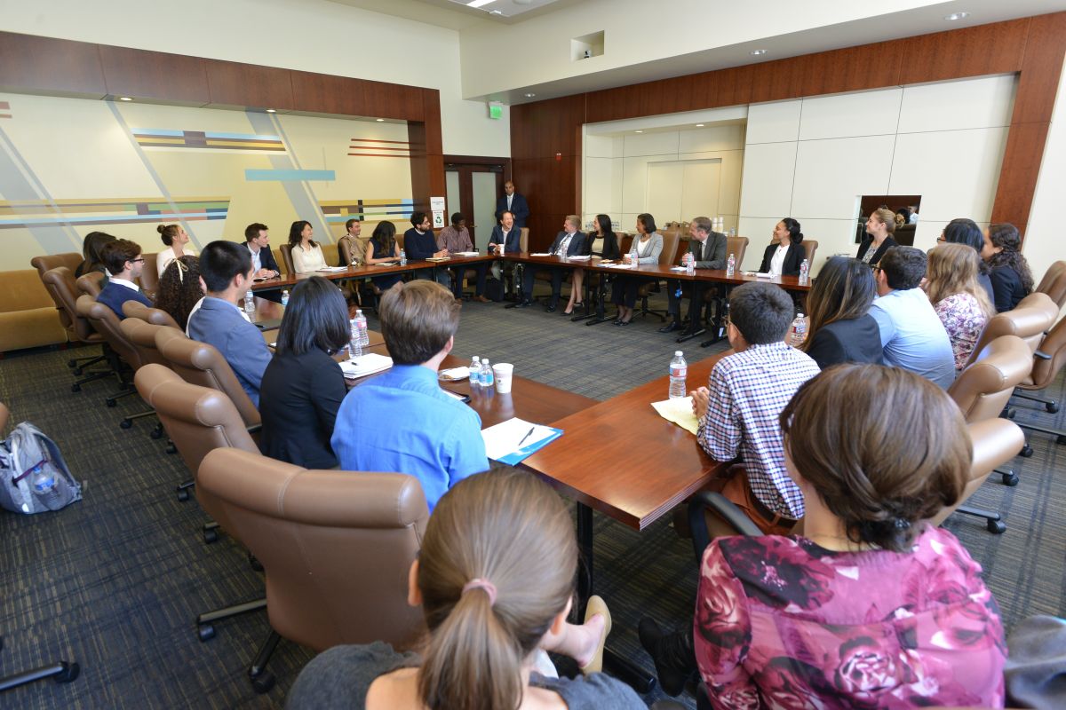 UCLA students and National Security Advisor Susan Rice
