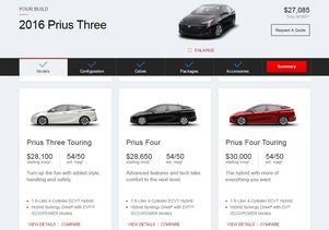 Toyota configurator