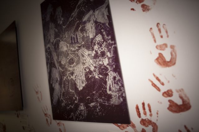 Wall art and rock art