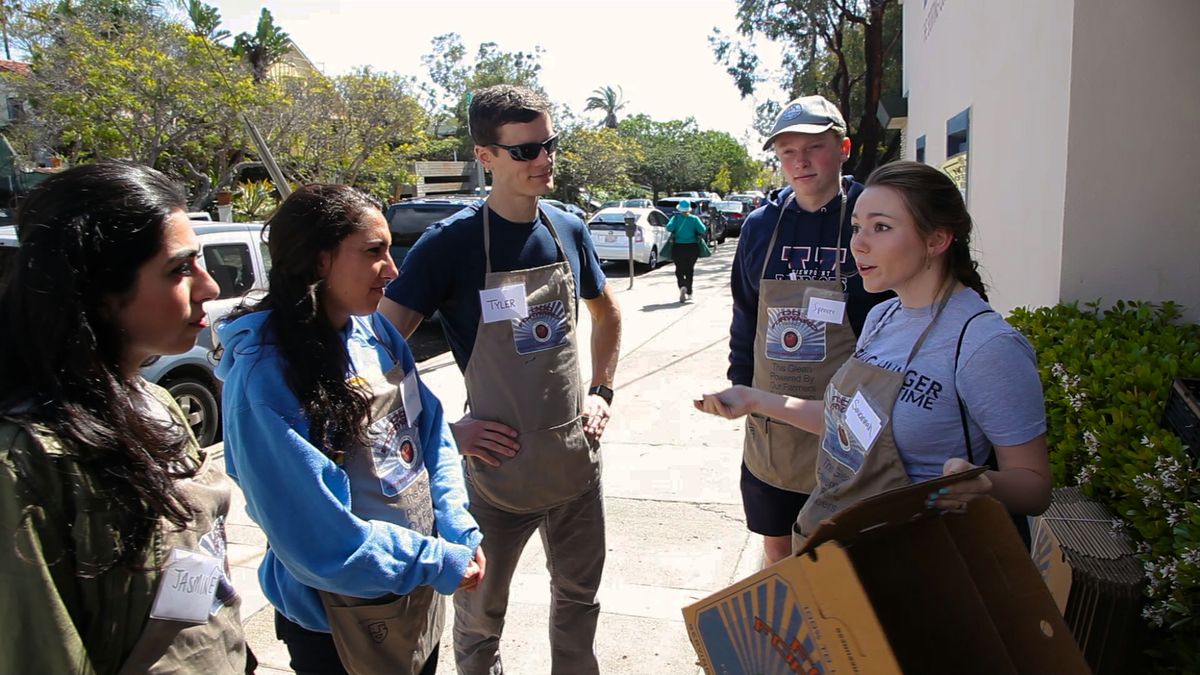 Tyler Watson, Savannah Gardner and other UCLA students