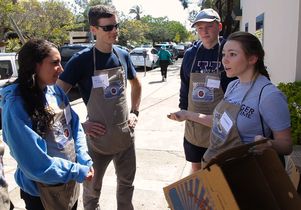 Tyler Watson, Savannah Gardner and other UCLA students