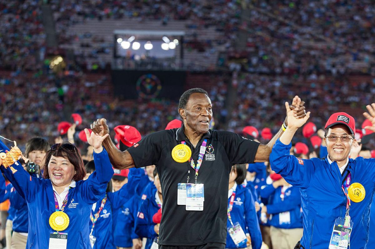 Rafer Johnson Opening Ceremonies