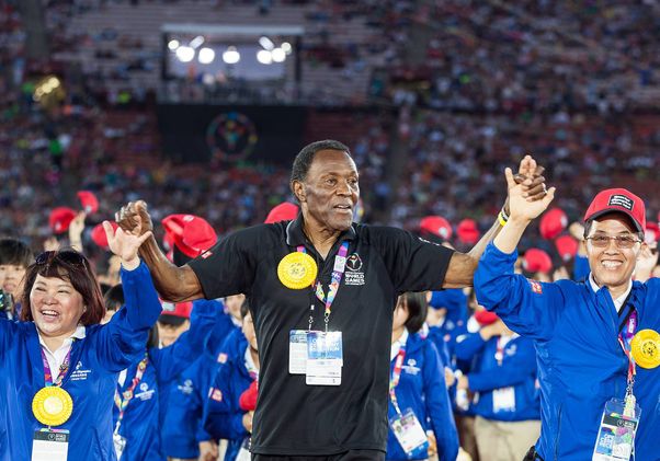 Rafer Johnson Opening Ceremonies