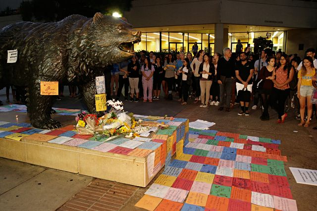 Paying their respects