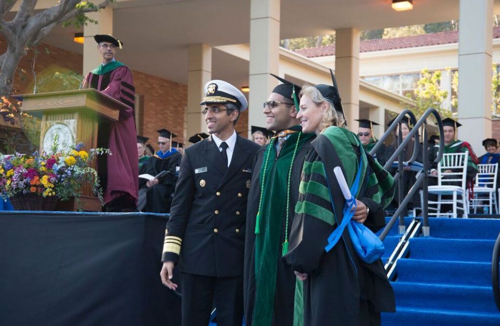 Dr. Vivek Murthy, a medical school graduate and Dr. Kelsey Martin