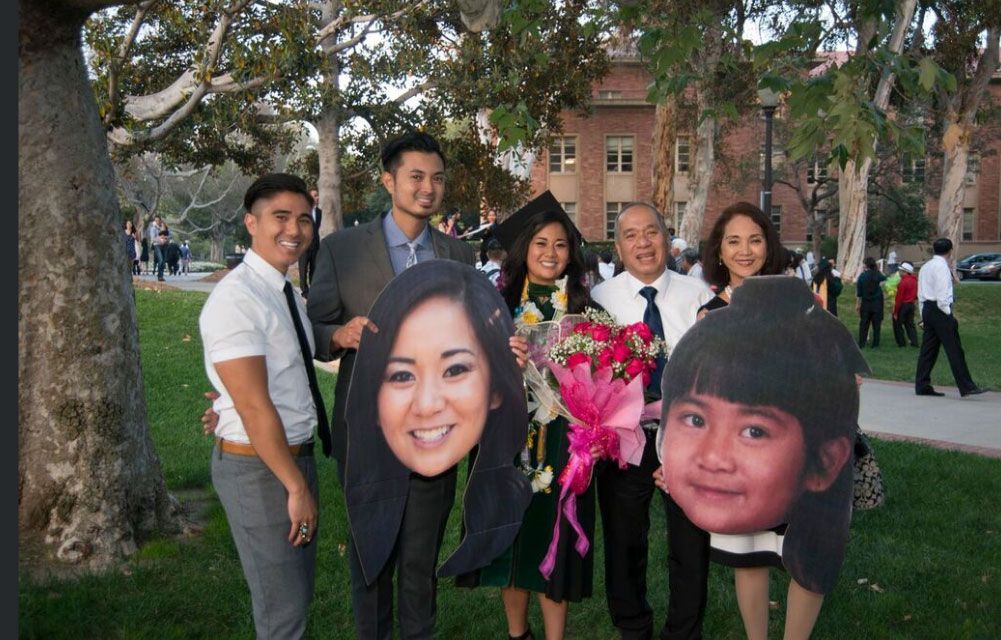 Family of a medical school graduate