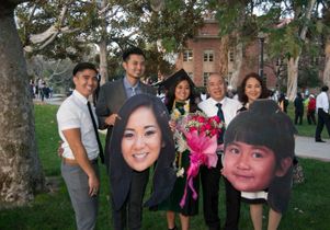 Family of a medical school graduate