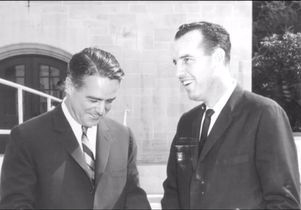 R. Sargent Shriver with Elwin Svenson