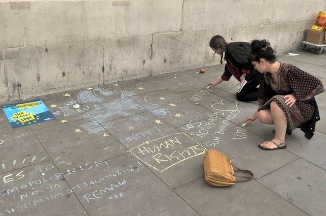 Remain rally chalkers