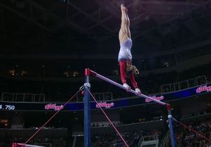 Madison Kocian on the uneven bars