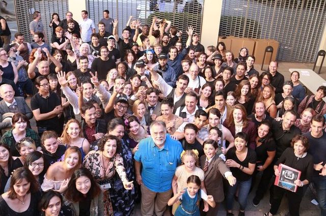 Francis Ford Coppola and UCLA TFT students and cast