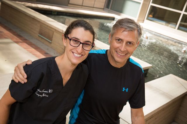 Dr. Stephanie Brenman and Giovanni Valente